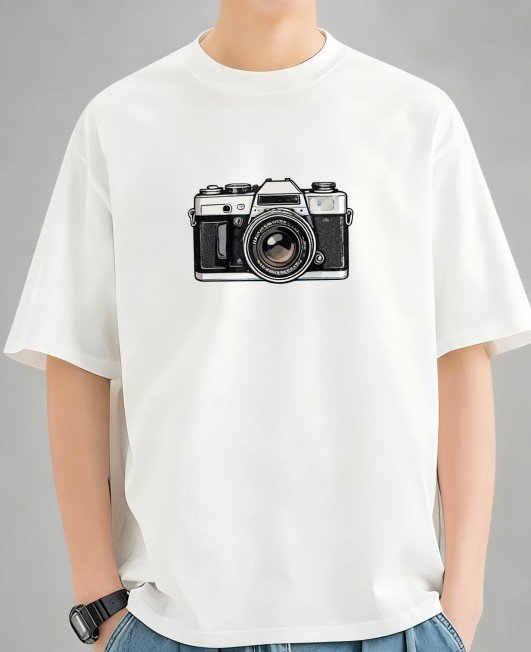 RoundHue Men's Premium Cotton Round Neck Full-Print T-Shirt