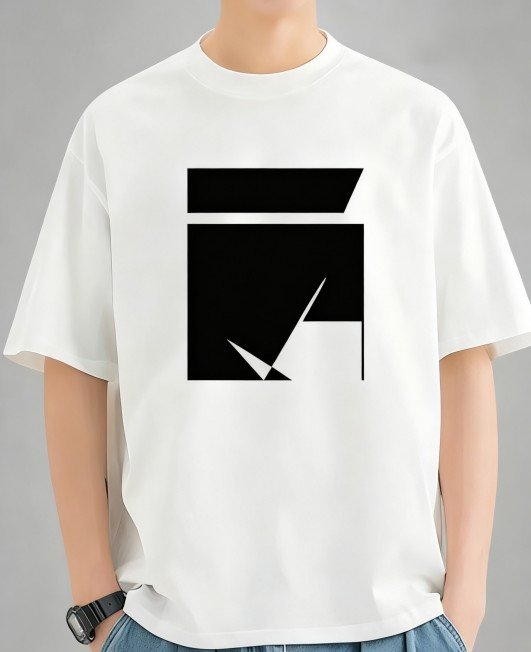 ClassicRound Men's Cotton O-Neck All-Over Pattern Tee