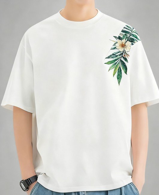 CirclePrint Men's Cotton Crew Neck All-Over Graphic Tee